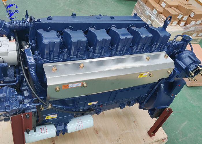 ماشین آلات ساختمانی 6 سیلندر کامل موتور دیزل Assy WP10 برای مجموعه ژنراتور کامیون دریایی